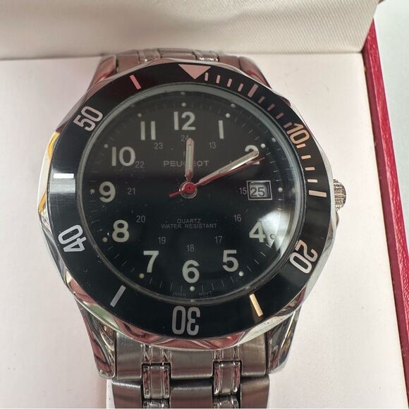 Peugeot Men's Silver Watch - Picture 6 of 6
